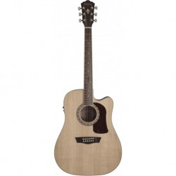 Washburn HD10SCE - Guitare électro-acoustique Dreadnought Cutaway table épicéa Sitka massif