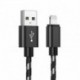 Yourban LIGHTNING-USB 1M BL - Câble USB-A vers Lightning 1m tresse nylon