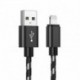Yourban LIGHTNING-USB 2M BL - Câble USB-A vers Lightning 2m tresse nylon