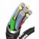Yourban LIGHTNING-USB 3M BL - Câble USB-A vers Lightning 3m tresse nylon