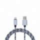 Yourban USB A-MICRO USB 1M BL - Câble USB-A vers Micro USB-B 1m tresse nylon