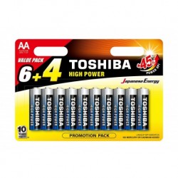 Toshiba LR6GCP BP-10 CN - Pack de 10 piles LR6 AA 1.5v