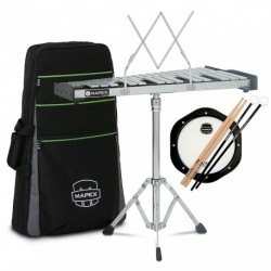 Mapex MPK32PC - Kit carillon 32 notes avec pad entrainement, baguettes, mailloches et housse avec roues