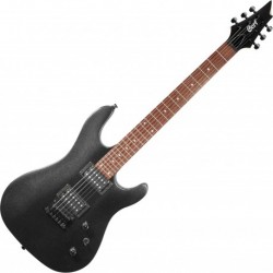 Cort KX100BKM - Guitare électrique 2 micros doubles Powersound black metallic