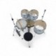 Mapex TND5044TCFI - Batterie acoustique Tornado Fusion 20” 5 fûts Wood Grain White avec siège et cymbales