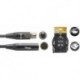 Stagg NAC1.5MX4FMX4MR - Câble audio série N mini XLR Mâle vers mini XLR Femelle (4 broches) 1.5m