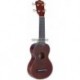 Stagg US20-FLOWER - Ukulele soprano traditionnel avec table en nato et motif "fleurs"