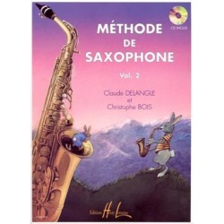 Claude Delangle/Christophe Bois - Méthode de saxophone Vol.2 - Saxophone - Recueil + CD