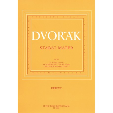 Antonín Dvořák - Stabat Mater op. 58 - Soloists, Choir and Orchestra - Vocal Score