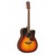 Yamaha A1MVS - Guitare folk électro-acoustique table épicéa sitka massif sunburst avec étui