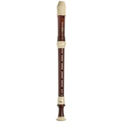 Yamaha YRA-312BIII - Flûte à bec alto en Fa doigté baroque avec housse et ecouvillon imitation bois de rose