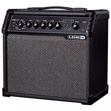 Line6 SPIDV20II - Ampli 20w pour guitare électrique avec tuner et modélisations série SPIDER