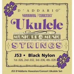 D'Addario EJ53S - Jeu de cordes pour ukulélé soprano