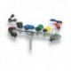 Latin Percussion LP372 - Support multi percussions avec 4 tiges droites et 2 tiges en Z fixation sur tube