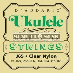 D'Addario EJ65S - Jeu de cordes pour ukulélé soprano