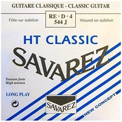 Savarez 544J - Corde HT Classic Ré 4e Bleu Filée Métal Argenté pour guitare classique