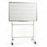 Tableau blanc 4 portées avec pied sur roulettes