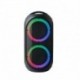 Power Acoustics GOZIK LED BLACK - Sonorisation portable USB/MP3/BT/SD 2 entrées guitare 2 entrées Micro 120w