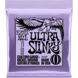 Ernie Ball 2227 - Jeu de cordes Ultra Slinky 10-48 pour guitare électrique