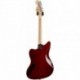 Fender Select Carved Maple Top Jazzmaster HH - Guitare électrique Cayenne Burst avec étui