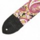 Courroie Fender Paisley Denim 2" Pink