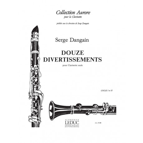 S. Dangain - 12 Divertissements - Clarinette - Recueil