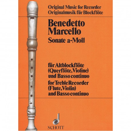 Benedetto Marcello - Sonate A - Alto Recorder and Piano - Recueil