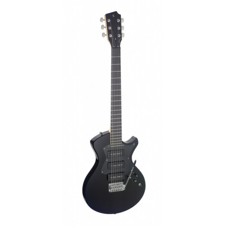 Stagg SVY NASH BK - Guitare électrique série Silveray modèle Nash avec corps en aulne massif Noir