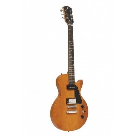 Stagg SEL-HB90 VYL - Guitare électrique série Standard avec corps en acajou massif et table plate Jaune Vintage