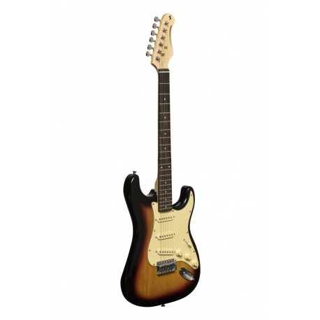 Stagg SES-30 SNB - Guitare électrique standard "S" Sunburst brillant