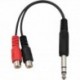 Stagg YC-0.1/1PMS2CFH - Câble adaptateur 1x jack mâle stereo/2x rca femelle - 1 pièce