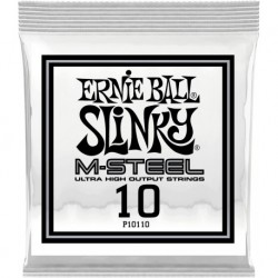 Ernie Ball 10110 - Corde .010 M-Steel pour guitare électrique (vendue à l'unité)