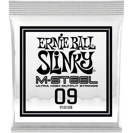 Ernie Ball 10109 - Corde .009 M-Steel pour guitare électrique (vendue à l'unité)