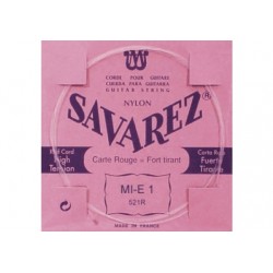 Savarez 521R - Corde Mi Carte Rouge Fort Tirant pour guitare classique