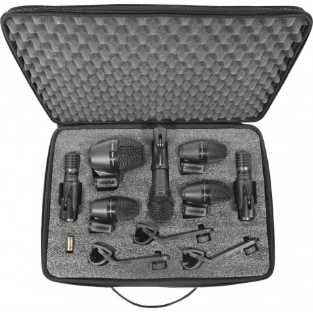 Shure PGADRUMKIT7 - Kit de 7 micros pour batterie avec valise et pinces