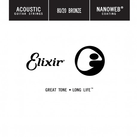 Elixir 13013 - Elixir - Corde acier NANOWEB .013 pour guitare folk