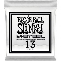 Ernie Ball 10113 - Corde .013 M-Steel pour guitare électrique (vendue à l'unité)