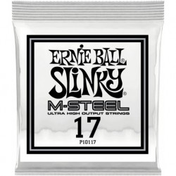 Ernie Ball 10117 - Corde .017 M-Steel pour guitare électrique (vendue à l'unité)