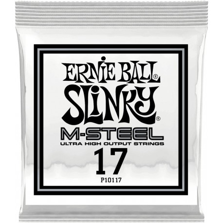 Ernie Ball 10117 - Corde .017 M-Steel pour guitare électrique (vendue à l'unité)