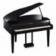 Yamaha CLP-765GP - Piano quart de queue numérique meuble Clavinova Noir laqué 88 touches bois GrandTouch-S