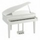 Yamaha CLP-765GPWH - Piano quart de queue numérique meuble Clavinova Blanc laqué 88 touches bois GrandTouch-S