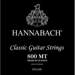 Hannabach 800MT - Jeu de cordes tension medium pour guitare classique