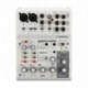 Yamaha AG06MK2W - Table de mixage blanche pour streaming, podcast et gamer 2 entrées XLR USB