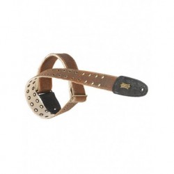 Levy's MC8TWE-BRN - Courroie Tear Wear Militaire Brown 5cm coton vieilli oeillets métal