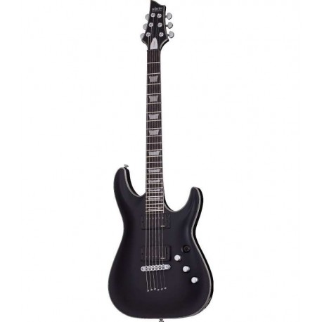 Schecter C-1PLAT-SBK - Guitare éléctrique série Platinium touche ébène micros EMG 57/66 Satin Black