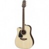 Takamine GD51CELH-NAT - Guitare gaucher électro-acoustique dreadnough pan coupé natural table épicéa massif