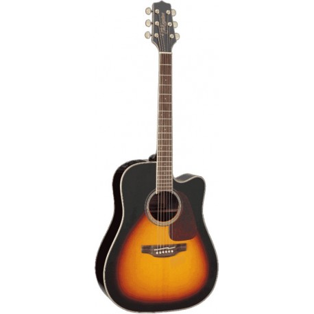 Takamine GD71CEBSB - Guitare électro-acoustique dreadnough pan coupé brown sunburst table épicéa massif