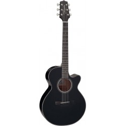 Takamine GF15CEBLK - Guitare électro-acoustique folk pan coupé black