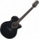 Takamine GF15CEBLK - Guitare électro-acoustique folk pan coupé black