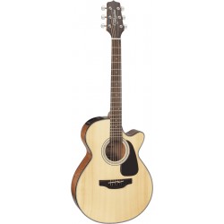 Takamine GF30CENAT - Guitare électro-acoustique grand concert pan coupé natural table épicéa massif